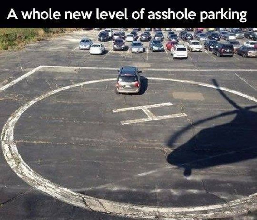 A whole new level of *** parking