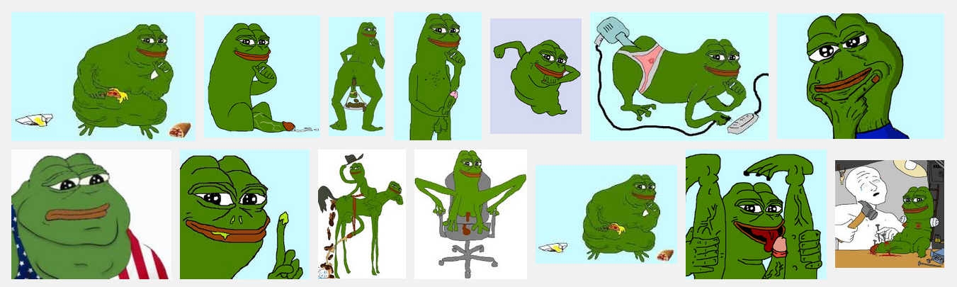 When you're deep in the pepe browsing and you find yourself in the dark section