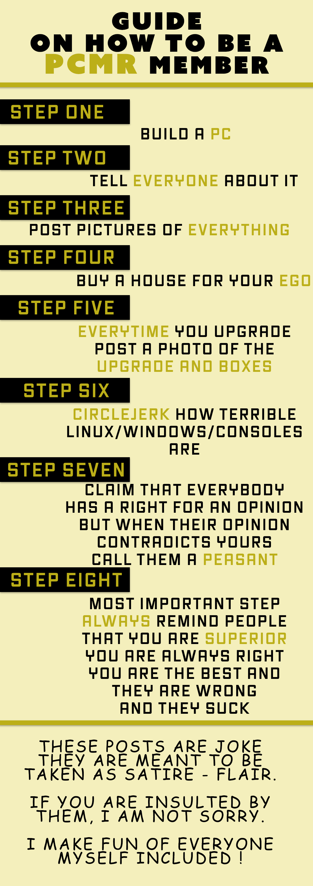 GUIDE ON HOW TO BE A PCMR MEMBER !