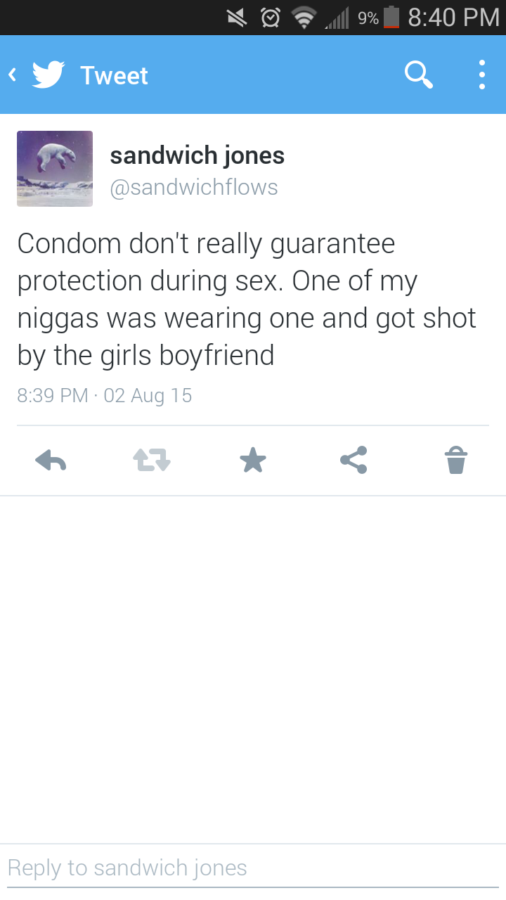 Condoms are only 99.9% effective