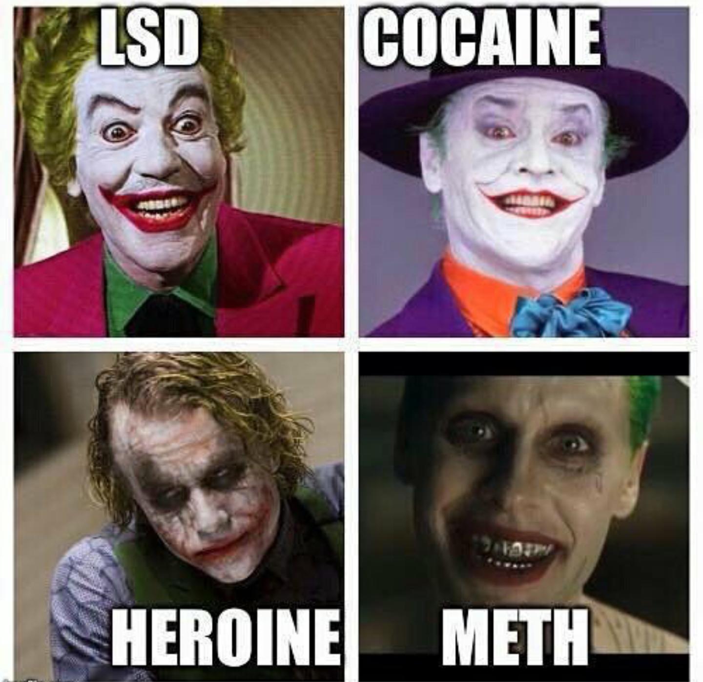 Jokers depiction informs us of each decades drug of choice