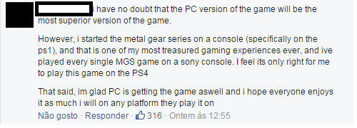 Bless this console gamer. Not all of them are peasants.