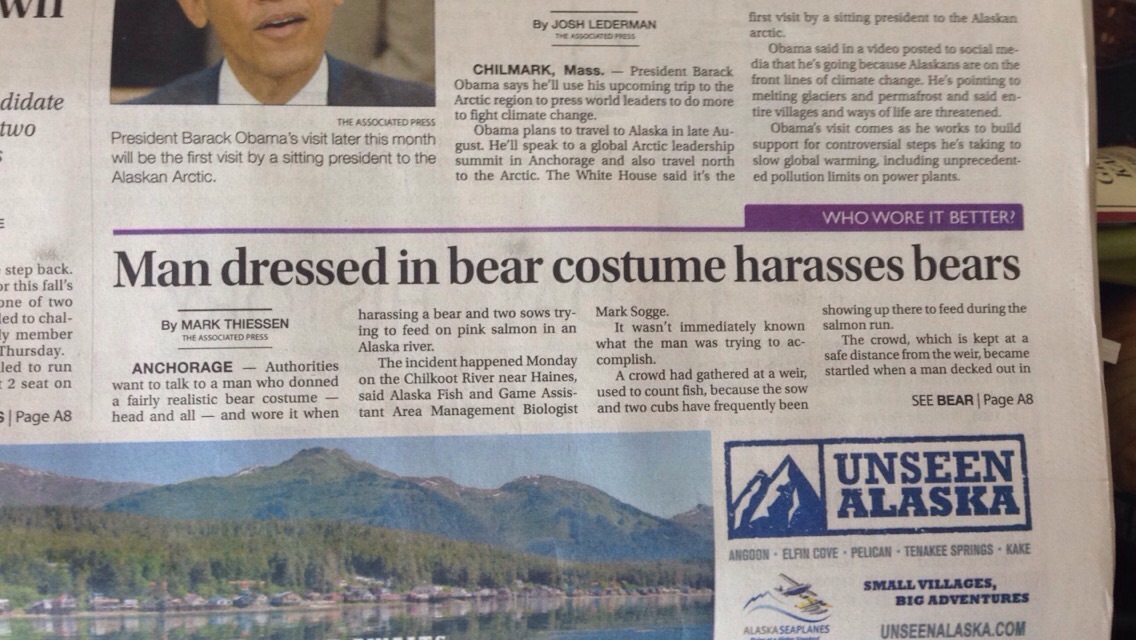 This is what news headlines look like when you live in Alaska.