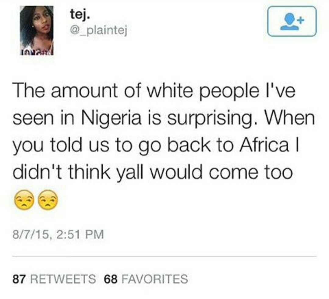 Darn white people!