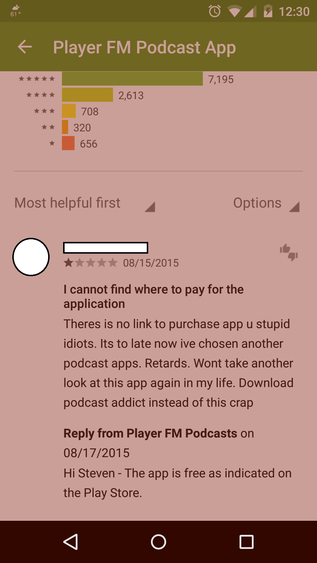 There is no link to purchase app u stupid idiots.