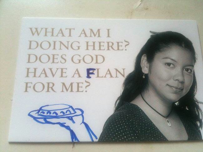 All part of god's flan