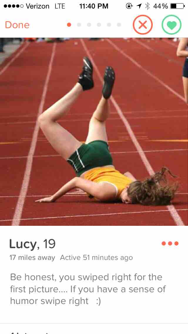 By far the best tinder picture I've ever seen.