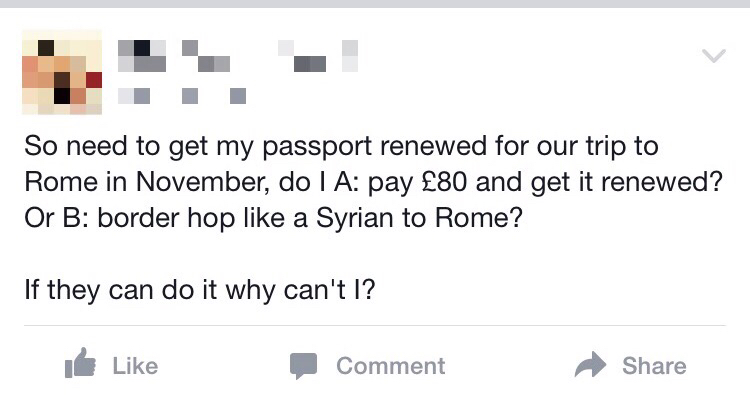 Well, probably because you're not getting bombed.