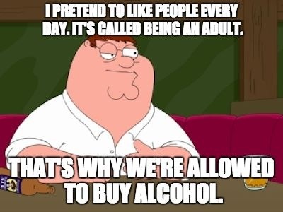 being an adult