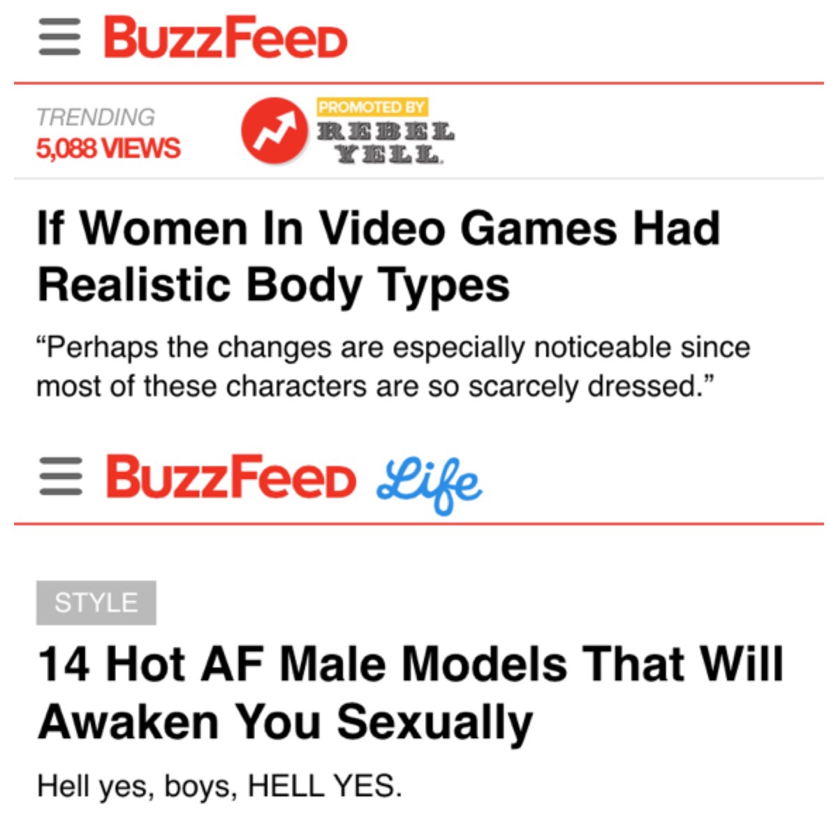The double-standards at Buzzfeed are almost at trolling levels