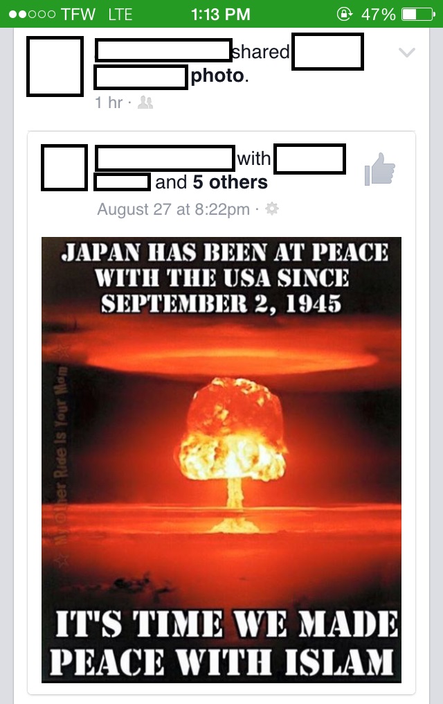 Yes, nuking an entire religion is definitely something we can do.