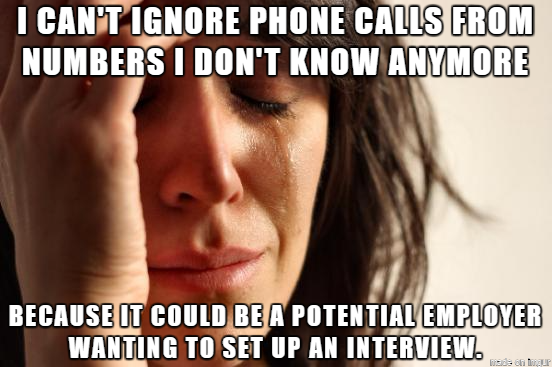 I've been applying for a lot of jobs lately. This has been the most nerve wracking part.