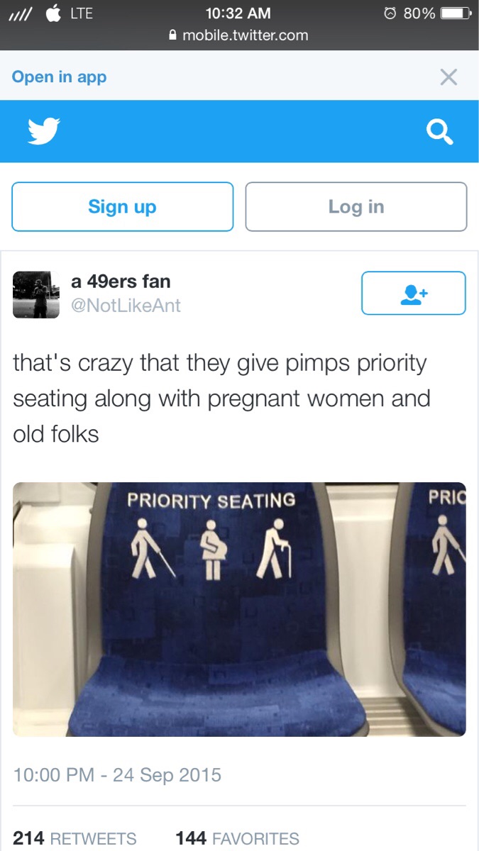 Pimp priority seating