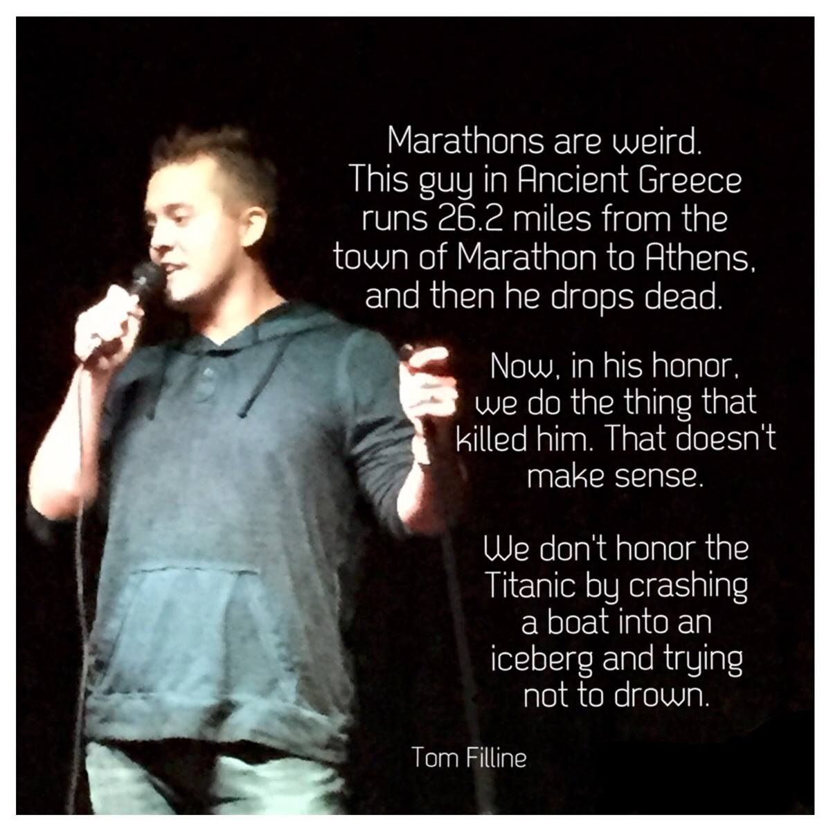 Marathons are weird