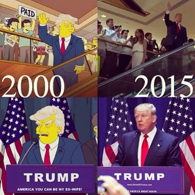 I think the campaign staff watches The Simpsons
