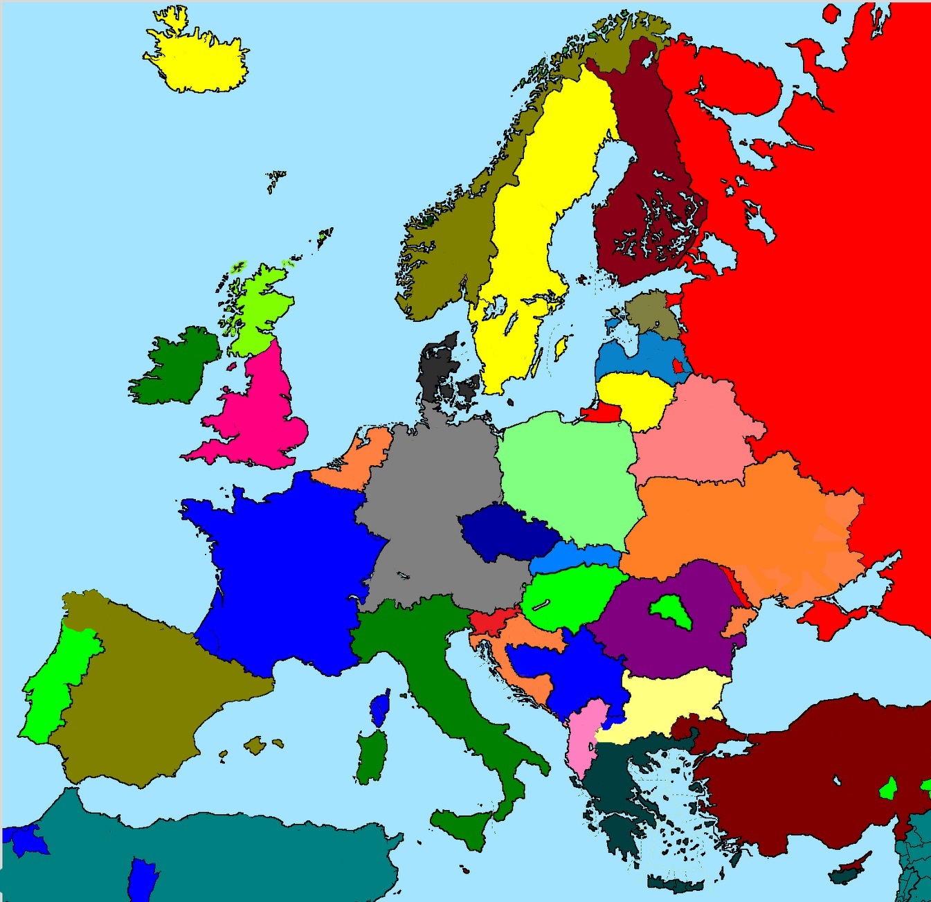 If countries in Europe were ethnically homogeneous