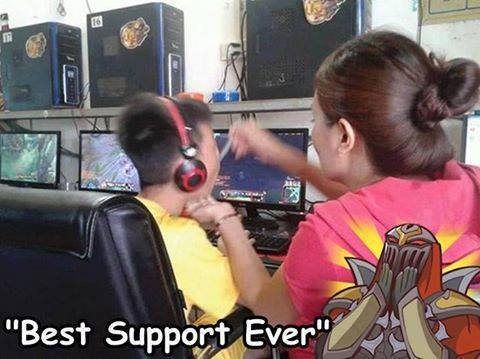 When you feed in game while your mom feeds you IRL