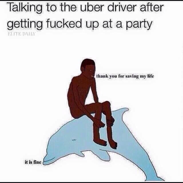 Late night uber rides