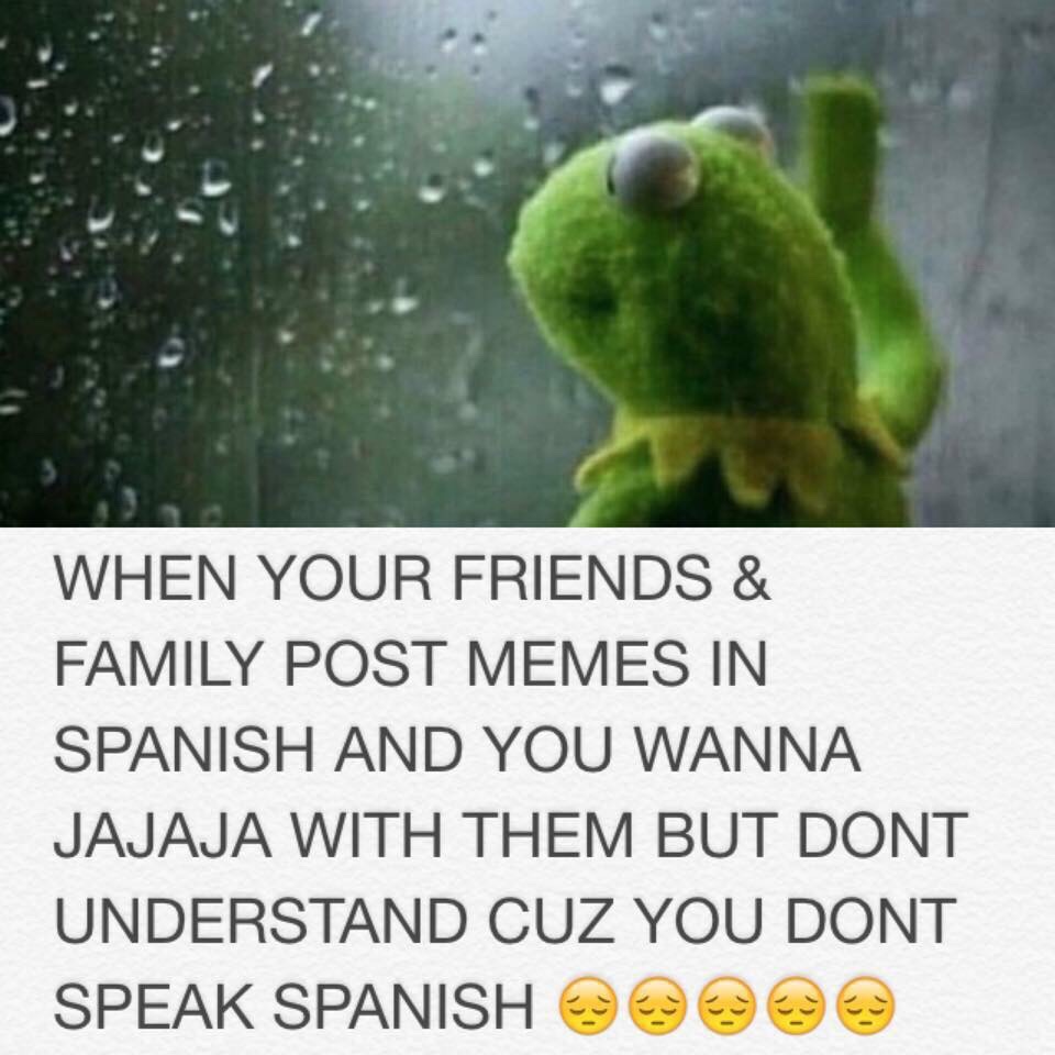 How you say broke in Spanish? Me no hablo.