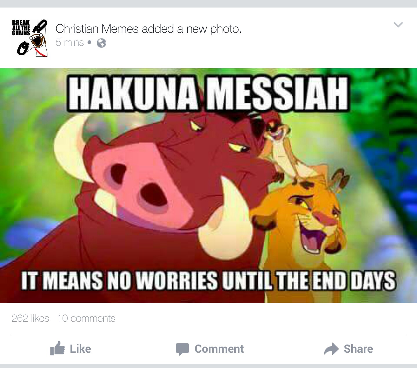 Actually, it means No Messiah
