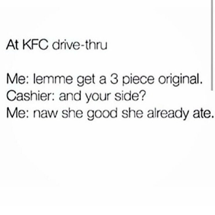 KFC with the side piece