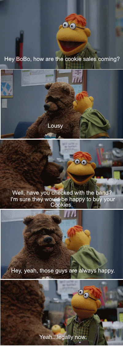 Yes, everyone should be watching the new Muppets show.