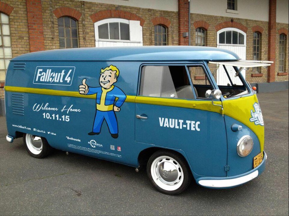Bethesdaâ€™s Fallout 4 Volkswagon Vault-Tec van