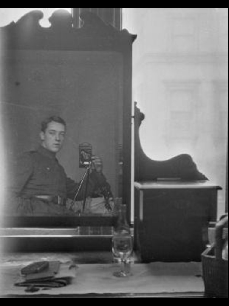 May be the oldest self portrait, circa 1917