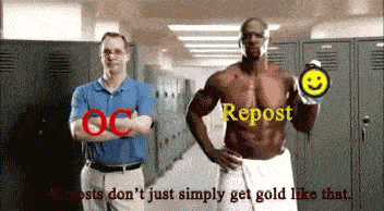 Whenever a repost gets Gold.