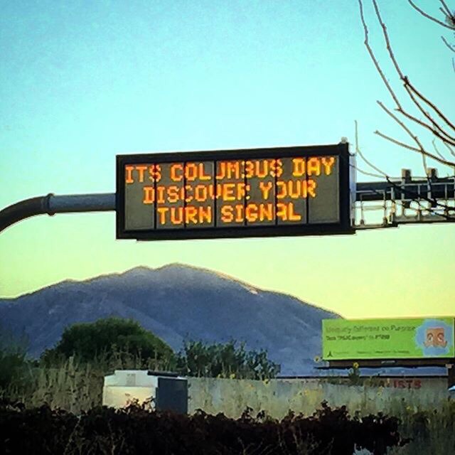 Local traffic sign getting a little snappy.