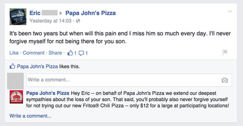 Papa John's cares