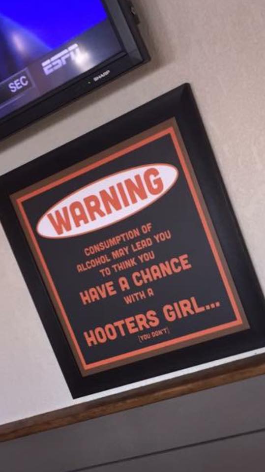 Thanks for the heads up, Hooters.