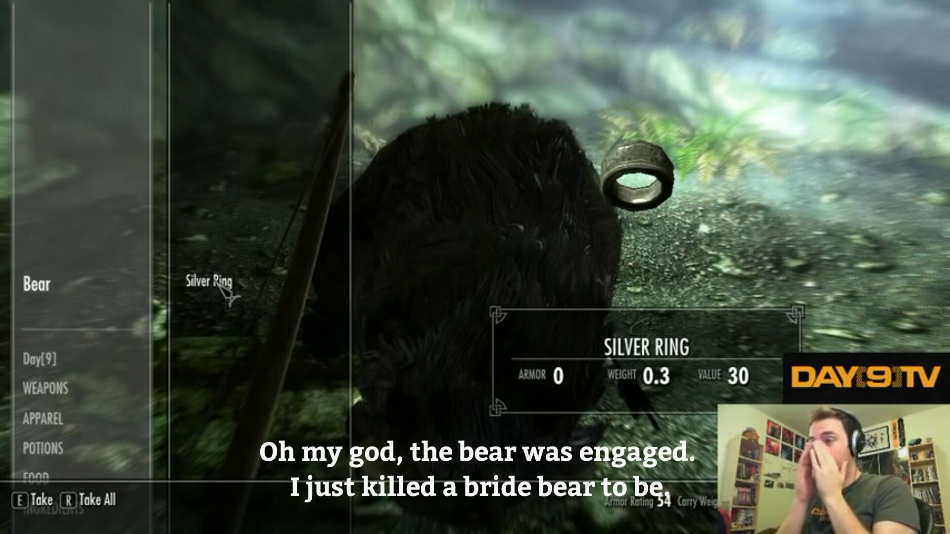 Day9 playing Skyrim