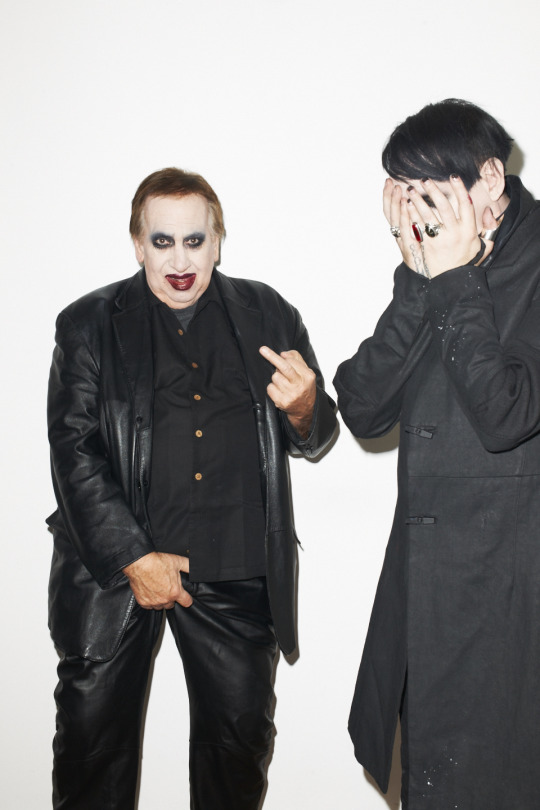 Marilyn Manson and his dad.