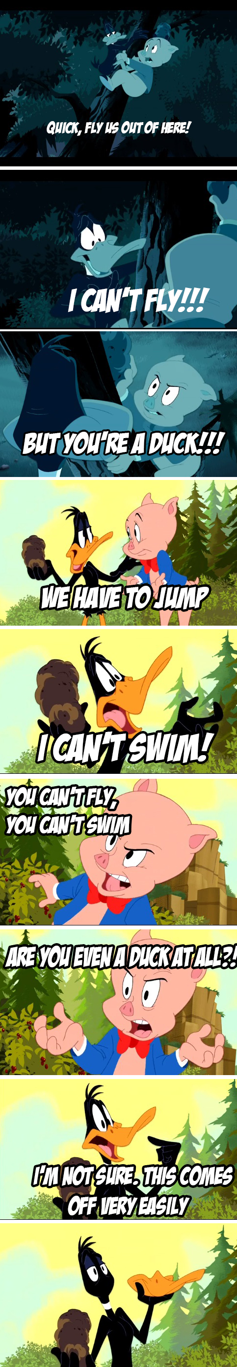 Even Daffy isn't sure anymore