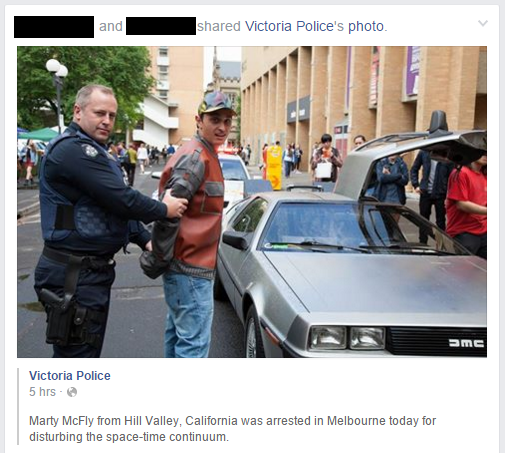 So Victoria Police posted this today...