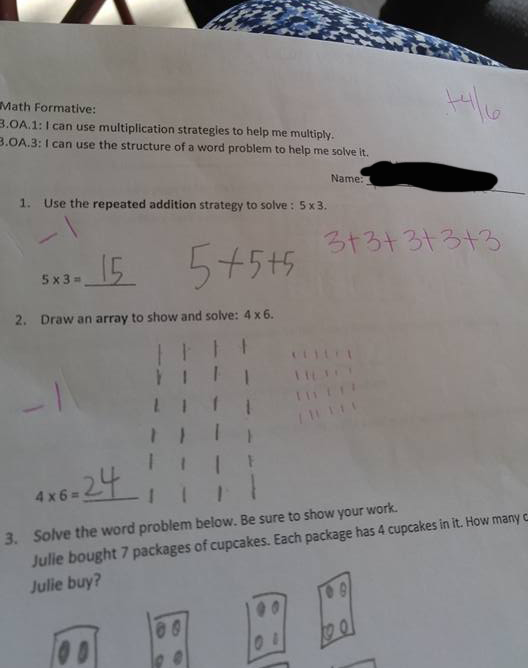 Teacher's logic in grading math...