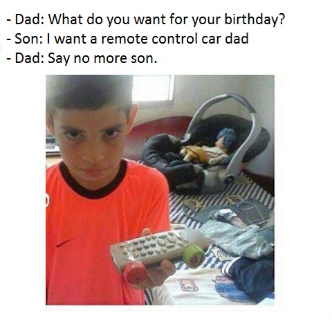Son's birthday is coming up.