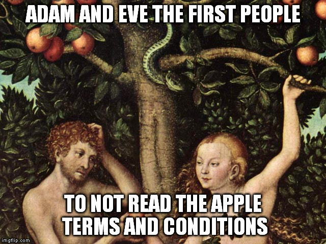 Adam and Eve dont give a sh!t about your terms and conditions