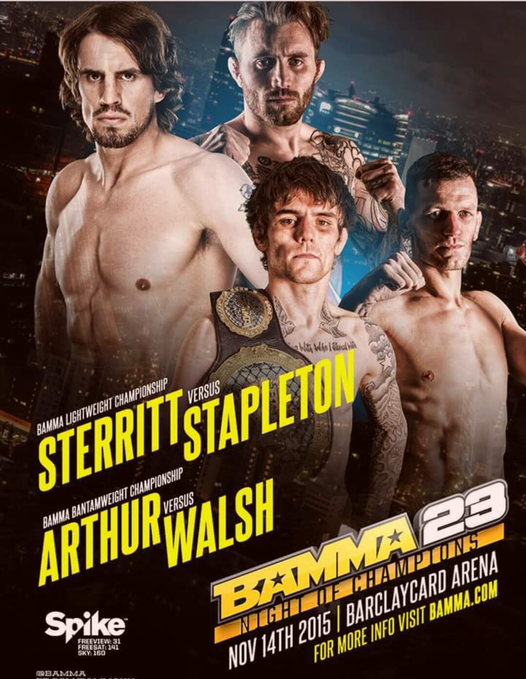 This fight poster looks like one man's spiral into drug abuse