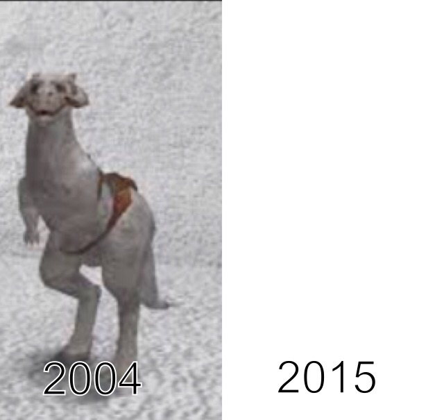 Star Wars Battlefront Tauntaun comparison.