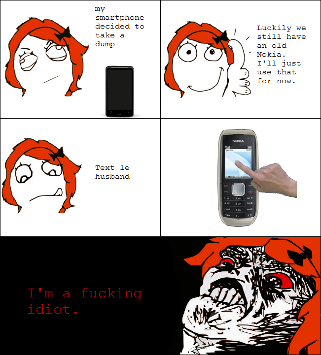 Old phone rage