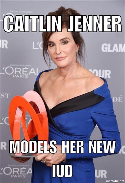 Caitlin Jenner models her new IUD