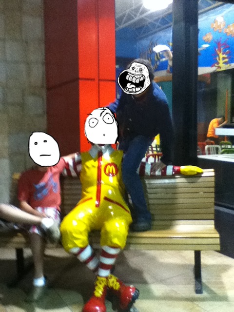 Just forever alone in McDonalds wait what...