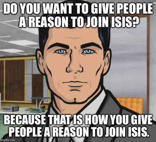 To the armed protesters gathering outside of the Islamic Center of Irving.