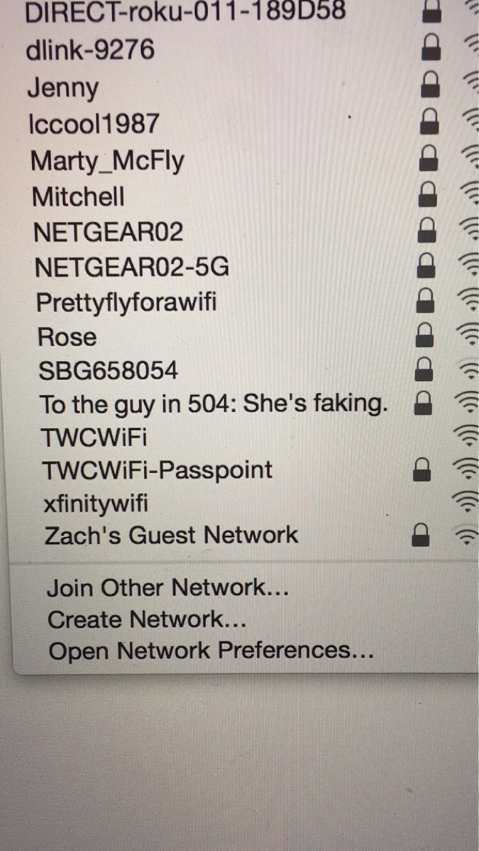 Wanted to connect to WiFi, apparently someone needs to step their game up.