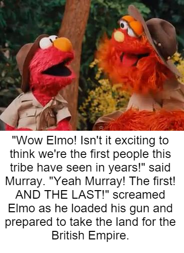 Elmo discovers new land