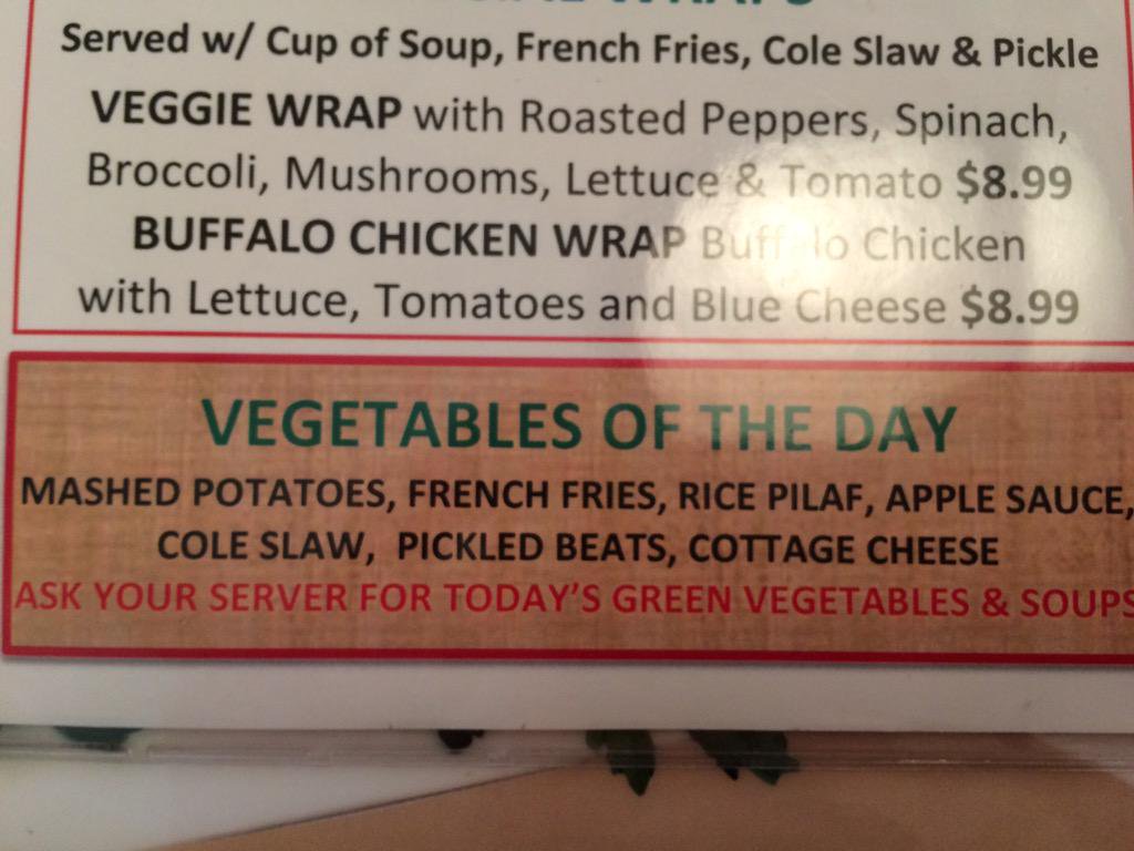 Saw this on a diner menu.