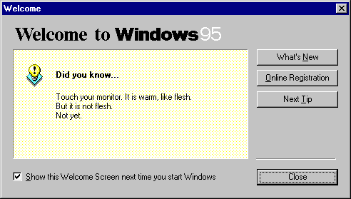 Windows 95 is savage