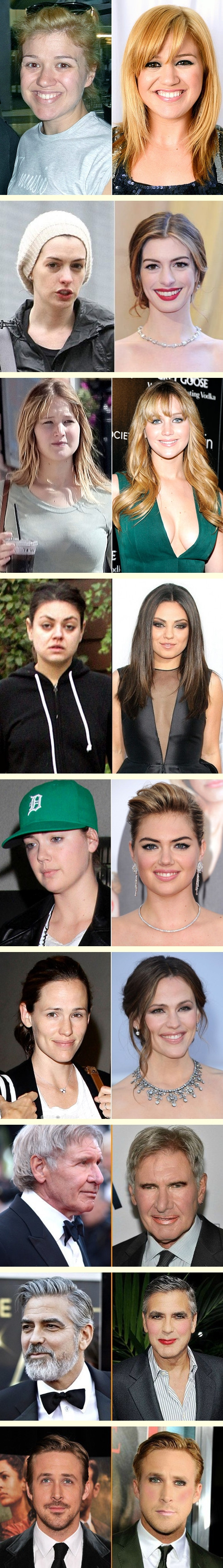 Celebrities without make up